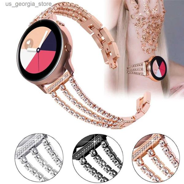 Uhrenarmbänder 20 mm 22 mm Diamantband für Samsung Galaxy 6/5/pro/4/Classic/Active 2/Gear S3 Metallarmband Amazfit GTR/GTS 4/2/2e/3 Armband Y240321