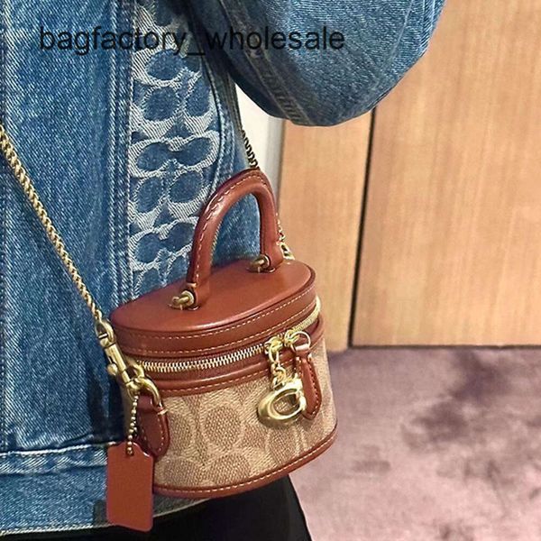 Borsa a tracolla esplosiva di lusso di alta qualità da banco Borsa da donna classica Pprbyopia Trail Box Mini Borsa a tracolla a tracolla con catena a spalla Borsa per trucco portatile