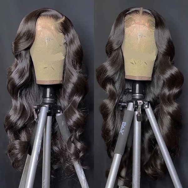 Parrucca piena del merletto dell'onda del corpo capelli umani pre pizzicati 13x4 13x6 HD parrucca frontale in pizzo trasparente parrucche brasiliane dei capelli per le donne nere