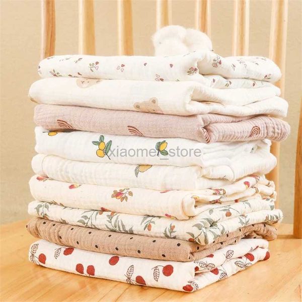 Quilts Cotton Galzel Muslin Baby Blanket Super Soft Recém -nascido Rápido menino Dry menino garotos Toalha de banho Towel Baby Cobertor Cobertão 240321