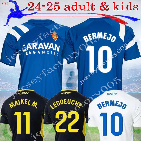 2024 Real Zaragoza maglie da calcio edizione speciale Negredo camisetas de futbol LOZANO ALEX BERMEJO Cala CAMISETA 23 24 kit uomo bambino SOBRINO Cadiz maglie da calcio