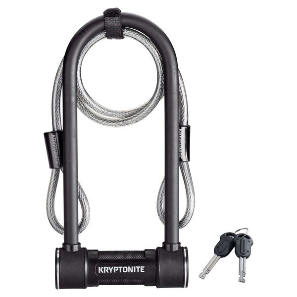 Lucchetto per bicicletta Kryptonite Livello 5 da 14 mm con lucchetto a U con cavo di sicurezza per bici ad anello