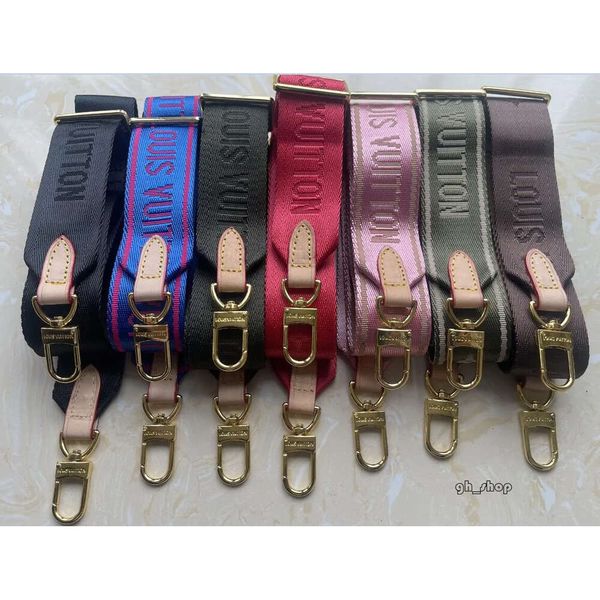 Lvity Strap Venda 6 Cores Alças de Ombro Para Conjunto de 3 Peças Bolsas Mulheres Crossbody Bolsa de Lona Peças Cinta Rosa Blak Verde Azul Couro Real de Alta Qualidade 3691