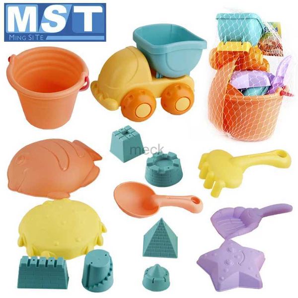 Areia jogar água diversão verão praia brinquedos areia brinquedo bebê praia jogo engraçado balde de plástico banho sandbox castelo conjunto para crianças crianças jogar areia água 240321