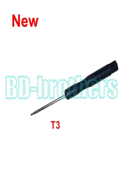 Новый Stype Black T3 Отвертка Torx Отвертки Открытый инструмент для ремонта печатной платы жесткого диска телефона 3000 шт. лот7135566