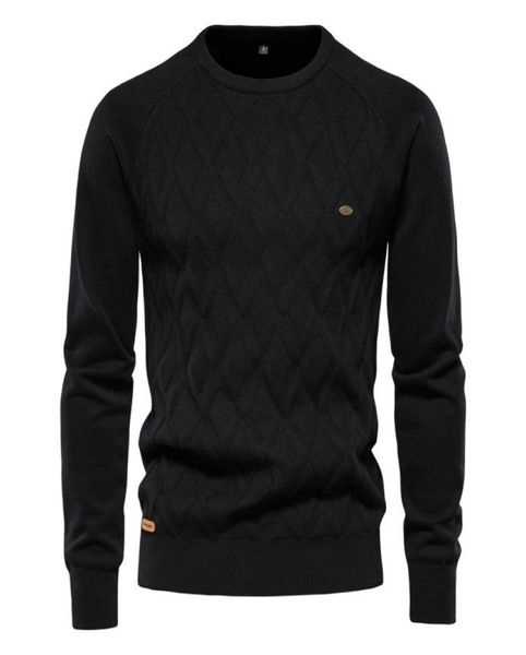 Men039s Pullover Einfarbig Männer O Neck Pullover Langarm Pullover Casual Kleid Männlich Marke Kaschmir Überprüfen Strickwaren Mann Pull3340948