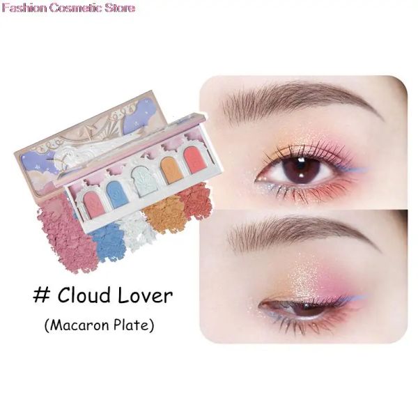 Shadow Flower Knows Unicorn Eyeshadow 5 colori Eye Shadow Palette Matte Shimmer Glitter Women Beauty Ombretto professionale