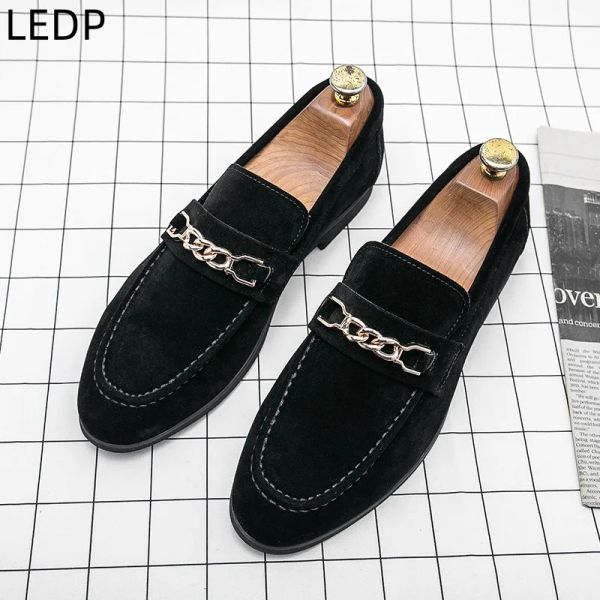 Sapatos originais casuais masculino masculino de vestido elegante dedo pontudo