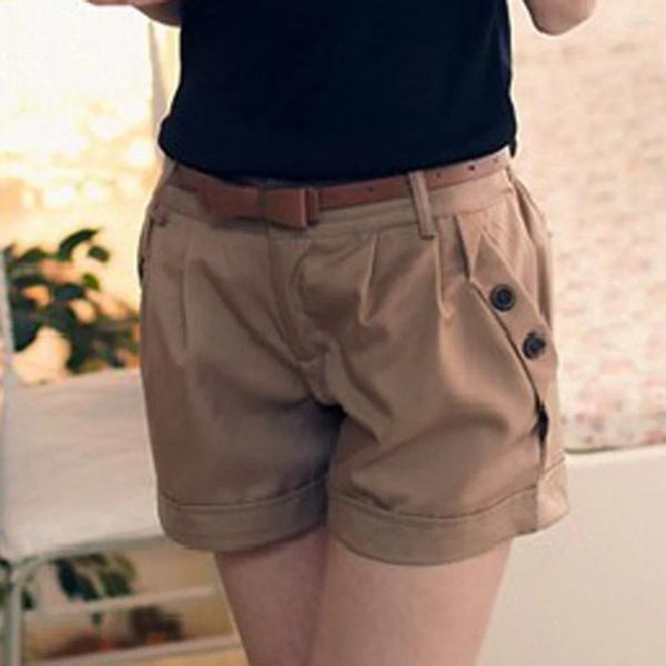 Shorts femininos moda sólida inglaterra estilo meados de cintura casual verão mulher ginásio roupas treino senhoras ao ar livre curto