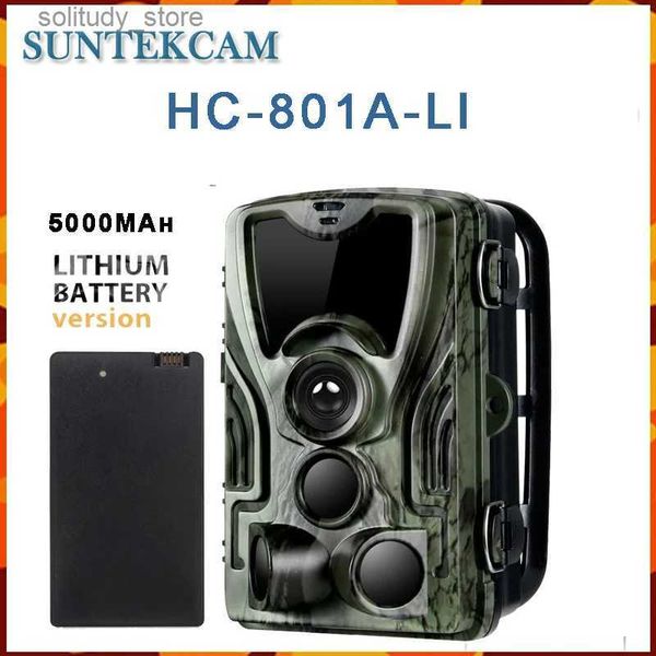 Камеры для охотничьих троп Suntekcam HC-801A-Li Охотничья камера с литиевой батареей 5000 мАч 24-мегапиксельная камера для тропинок IP65 Photo Tra 0,3 с 940 нм Wild Camera Q240321