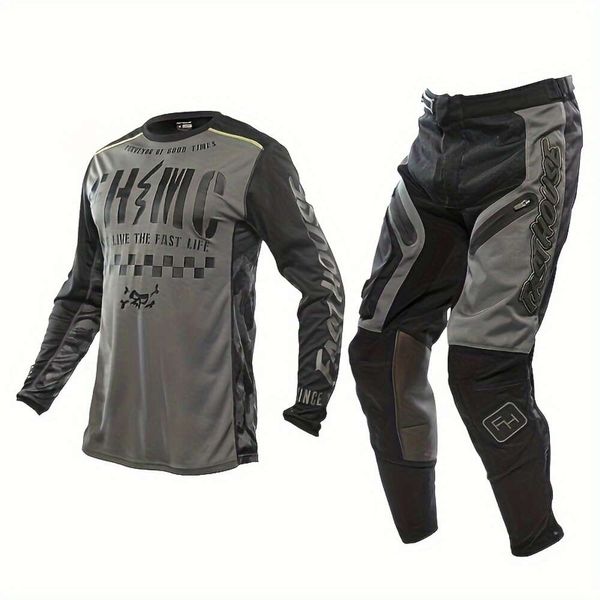Combinazione Team MX ATV e pantaloni, set di magliette sportive tascabili fuoristrada, tuta da cross