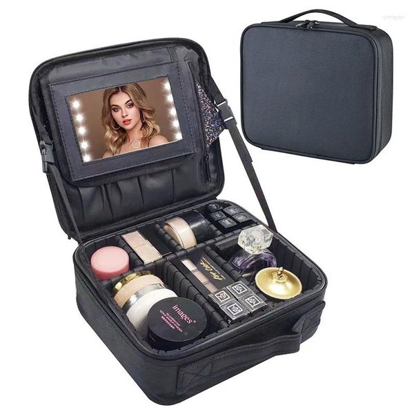 Kosmetiktaschen Weibliche Make-Up Fall Professionelle Box Estuche Para Maquillaje Tragbare frauen Tasche Für Reise Veranstalter