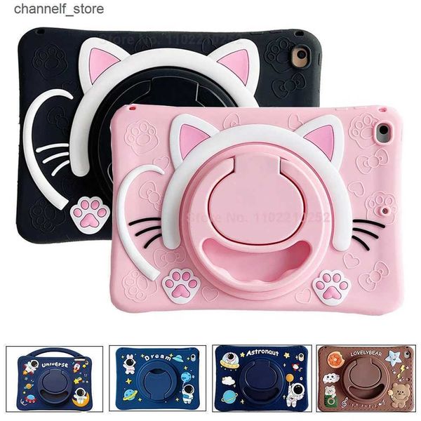 Tablet PC Hüllen Taschen 360 drehbare Kinderhülle für Samsung Galaxy Tab A8 10.5 A 8.0 10.1 2019 Tablet Stand Cover für Tab A7 10.4 S6 Lite P610 T220 CaseY240321Y240321