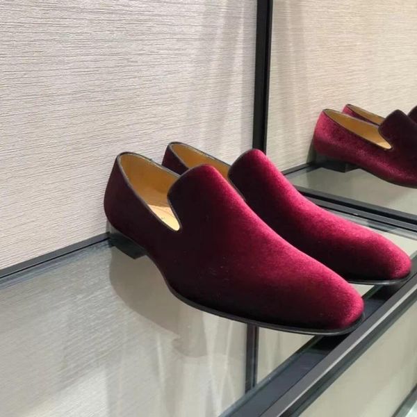Casual Schuhe Italien Mode Männer Samt Loafer Hohe Qualität Slip Auf Kleid Für Luxus Wohnungen männer Party und Hochzeit schuh