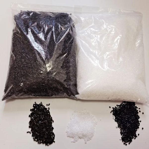 Bastoncini 100 g 500 g 1 kg Colla fondente Colla dura Cheratina Colla italiana alla cheratina per estensioni dei capelli (Bianco trasparente, Nero, Marrone scuro)