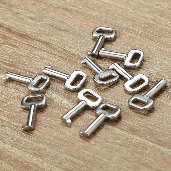 Charms 5 pz/lotto Chiave in acciaio Stianless vintage all'ingrosso per gioielli fai da te che realizzano accessori per pendenti