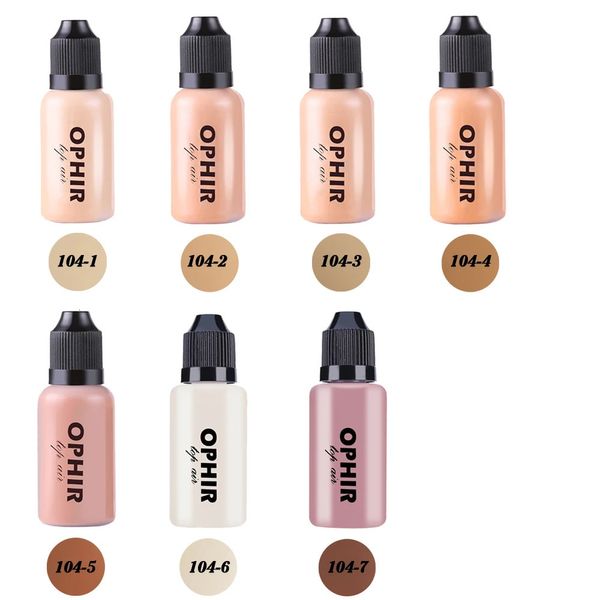 OPHIR Airbrush Makeup Foundation Inks 3 Farben Air Foundation für Gesichtsbemalung Make-up Salon Kosmetik Make-up Pigment_TA1042-4-5 240320