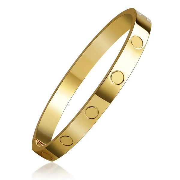 braccialetto di design Bracciale in acciaio oro rosa argento per donna Semplice e di alta qualità Instagram vento freddo Internet braccialetto rosso piccola folla regalo per feste alla moda con diamanti