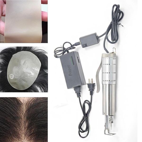 Conectores 5 agulhas máquina de injeção de cabelo portátil para perucas que fazem perucas de couro cabeludo pu e injeção de material de renda cabelo humano