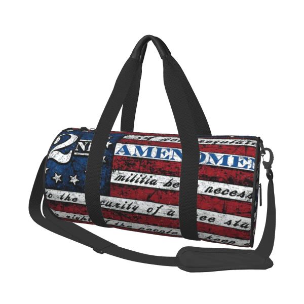 Taschen American Flag Sports Bags coole Modes -Trainingstasche mit Schuhen Lustige Handtaschen Frauen benutzerdefinierte Outdoor -Fitness -Tasche im Freien