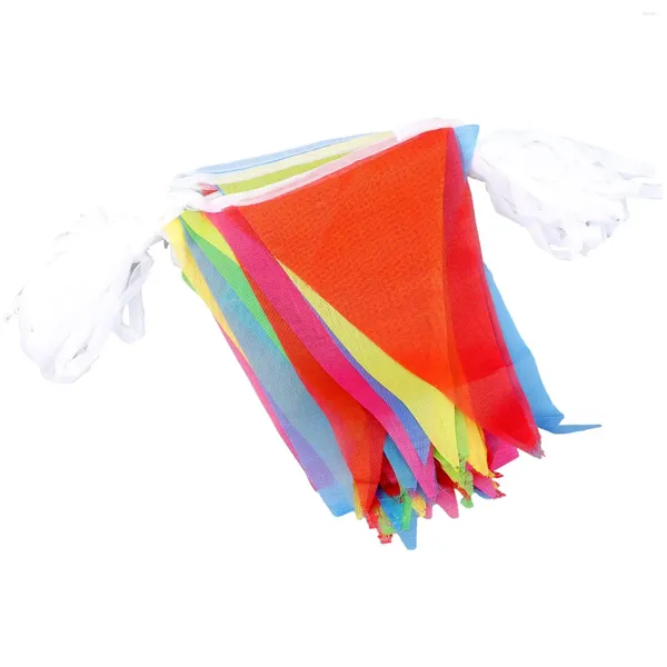 Decorazioni da giardino Triangolo String Flag Banner Bunting Party Event Decorazione domestica Festival Pennant Buntings colorato