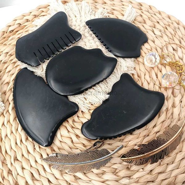 Rosto massageador natural bian pedra cuidados faciais ferramenta de barbear para pescoço beleza facial spa massagem navalha cuidados com a pele desbotamento rugas e manchas 240321