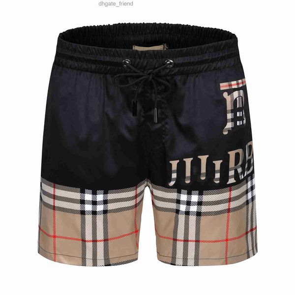 Frau Kurzer Designer Herren Schwimmshorts für Männer Schwarz und grau Plaid gerade schlank heiß heiß heiß kurz Schwimmstämme Muskelmenschen Fitnessstudio -Übungen Sommerkleidung kurze Shorts Shorts