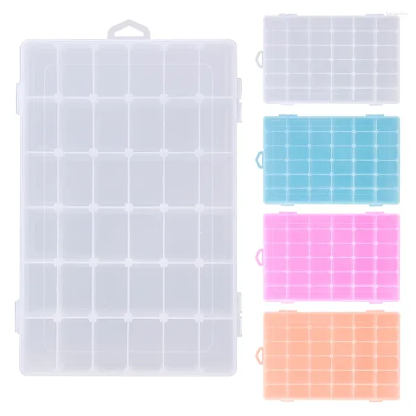 Kit di bottiglie di stoccaggio Mini custodia per organizer regolabile con 36 scomparti Contenitore in plastica Scatola per gioielli