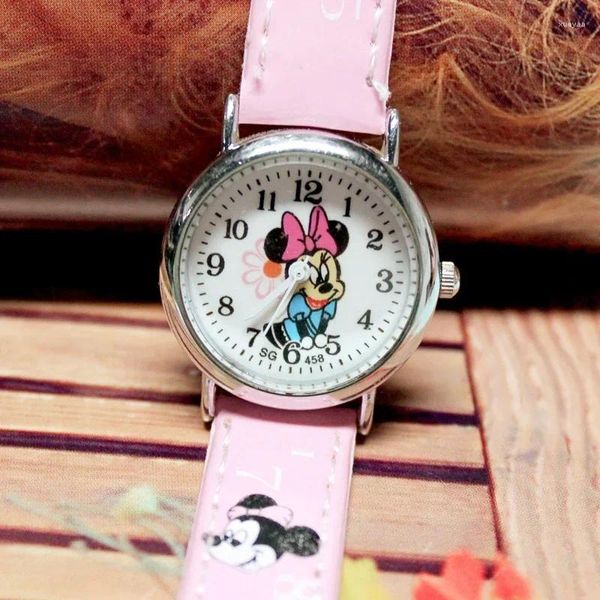 Orologi da polso Orologi per bambini Orologio da cartone animato di moda impermeabile per bambini Ragazzi Ragazze Cinturino in PU Orologio al quarzo Regali di compleanno