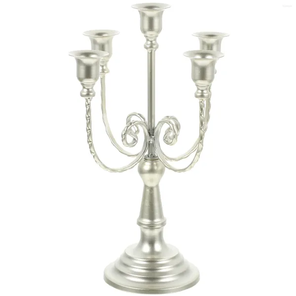 Castiçais de ferro forjado suporte de touro tradicional candelabros multi-ramos candelabro retro decoração casamento vintage desktop suporte