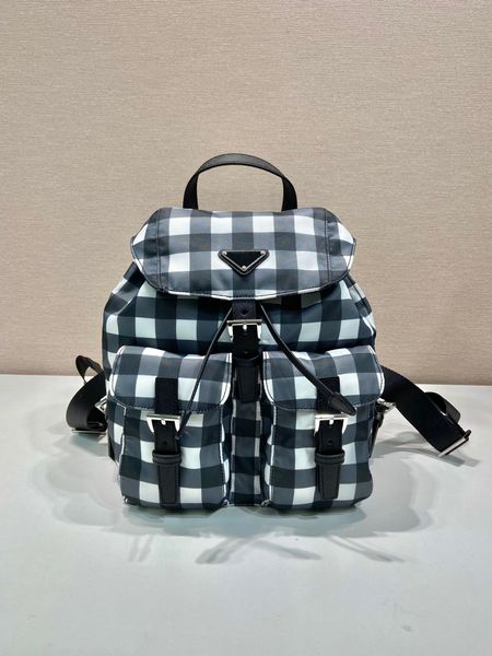 1BZ677 новый женский рюкзак высокого качества на заказ, школьная сумка в клетку, легкий и практичный, вместительный - очень модная тенденция
