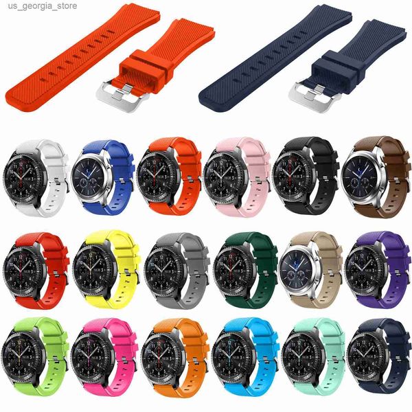 Assista Bands Acessórios inteligentes para Amazfit Stratos Strap 22mm Band para Xiaomi 1 2 Amazfit Pace Replacement Sile Band para Gear S3 Y240321