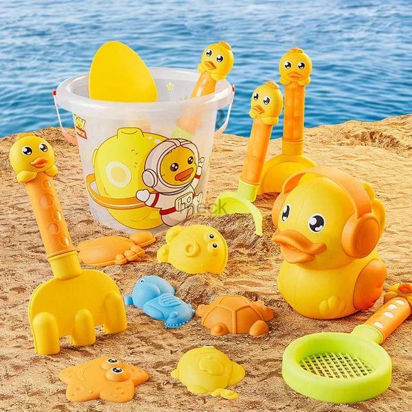 Sandspiel-Wasserspaß 13 Teile/satz Zufällige Farbe Sommer Kinder Sandstrand Spielzeug Burg Eimer Spaten Schaufel Rechen Wasserwerkzeuge Set Für Kinderspielzeug Spaß Schaufelform 240321