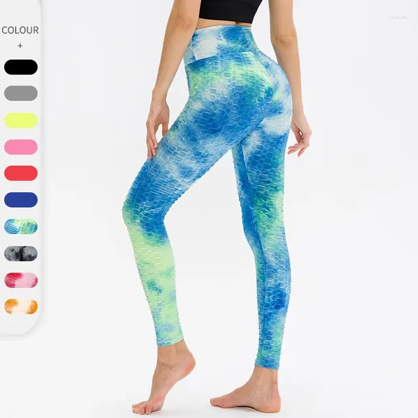 Pantaloni attivi Leggings solidi senza cuciture Collant da allenamento morbidi da donna Abiti da fitness Yoga Abbigliamento da palestra a vita alta Spandex