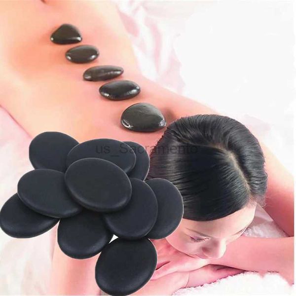 Gesichtsmassagegerät 2 Stück/6 Stück Massage Spa Rock Basalt Rock Black Lava Naturstein Beauty Stone Heißer Verkauf 24321