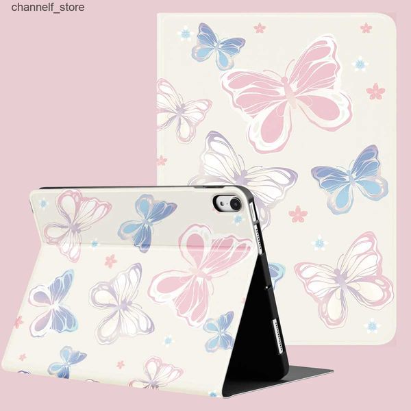 Capas para tablet PC Bolsas Capa borboleta compatível com iPad 9,7 polegadas (6ª/5ª geração 2018/2017)Mini4/5 Air4/5 10,9inY240321Y240321