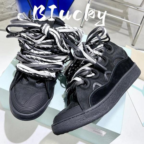 Scarpe casual Sport da donna Uomo Versatile Materiale in vera pelle Shopping quotidiano Hip-hop