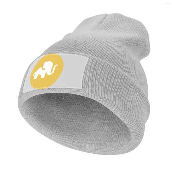 Береты Вязаная шапка с логотипом Elephant Money, шляпа Rave, женская и мужская