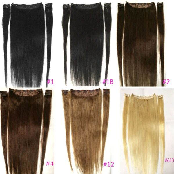 Stück ZZHAIR 100 % menschliches Remy-Haar, 40,6 cm, 71 cm, 5-teiliges Set, 9 Clips, 100 g, 200 g, natürlich, glatt