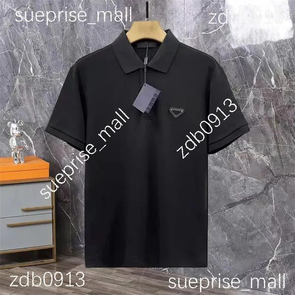 T-shirt da uomo alla moda POLO da uomo a maniche corte T-shirt traspirante con motivo a lettera Ricamo T-shirt estiva da donna da uomo Stampa Polo da uomo taglie forti