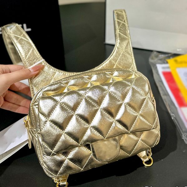 Moda de alta qualidade sacos de luxo bolsas de couro genuíno bolsas de ombro designer vintage diamante treliça colete bolsa mochilas mochila elegante bolsa feminina bolsa