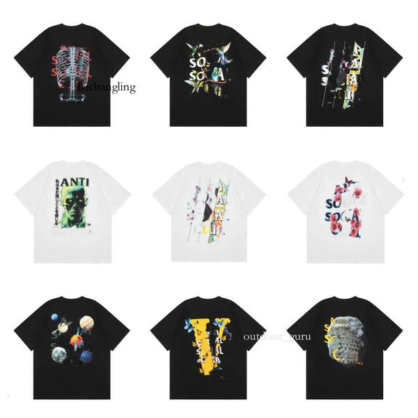 Designer Antisocials T-shirt Trendy Brand Uomo e donna Puro cotone Hip Hop High Street Uomo Tshirt Club Shirt Large Size All'ingrosso Gioventù Mens T-shirt 882