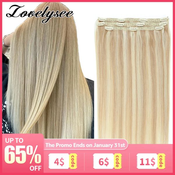 Extensions, 60 Gramm, leicht, gerade, Clip-in-Echthaar-Extensions, voller Kopf, 3 Stück, Ombre-Farbe, brasilianisches Maschinen-Remy-Haarteil für Frauen