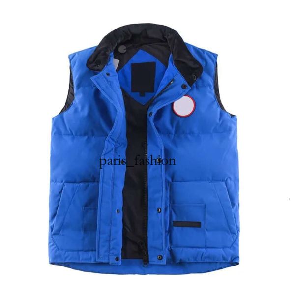 Piuma Autunno Inverno Canada Piumino da uomo stile canadese Gilet vero Black Label Goose Moda Uomo Donna Gilet Scaldacorpo Tessuto impermeabile avanzato Donna 664