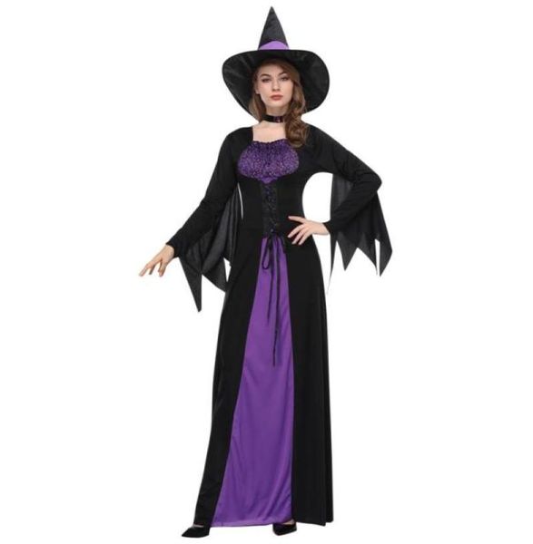 Vestidos casuais halloween assustador irmã freira diabo bruxa cosplay traje para mulheres masquerade festa roleplaying gótico horror sexy f7714036