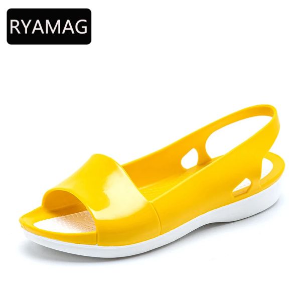 Sandali Ryamag Women Huglogs Jelly Sandals non slip Scarpe per buche estive Slifori femminile femminile Girls Waterroof Eva Garden Scarpe