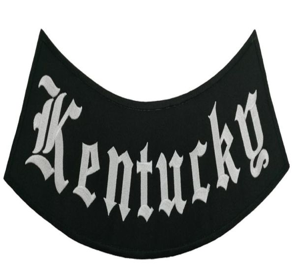 Outlaw Kentucky Rocker ricamato il ferro sulla toppa Motorcycle Biker Club MC giacca anteriore gilet patch ricamo dettagliato7528492