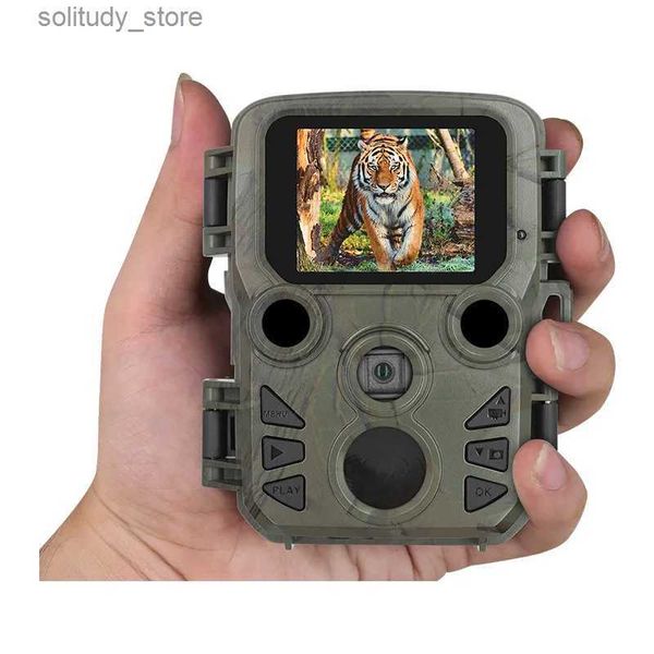 Caccia Trail Cameras Macchina fotografica da caccia trappola fotografica per visione notturna esterna 12MP 1080P IP65 telecamera wireless impermeabile 20 metri ultra infrarossi Q240321