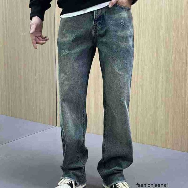 Designer Correct Top Version 1.1 Paris BA World Autunno Nuovi vecchi jeans dritti larghi lavati per uomo0PBY