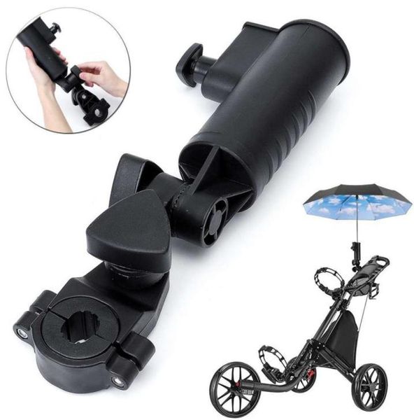 Универсальный регулируемый вращающийся держатель для зонта с 3-мя зажимами-подставкой для детской коляски-коляски, тележки для гольфа, рыбалки, езды на велосипеде 2014653509